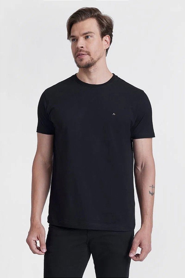 CAMISA ARAMIS GOLA CARECA - PRETO