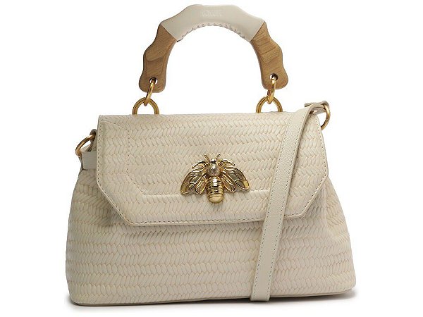 BOLSA SCHUTZ PEQUENA BELIEVE - BRANCA