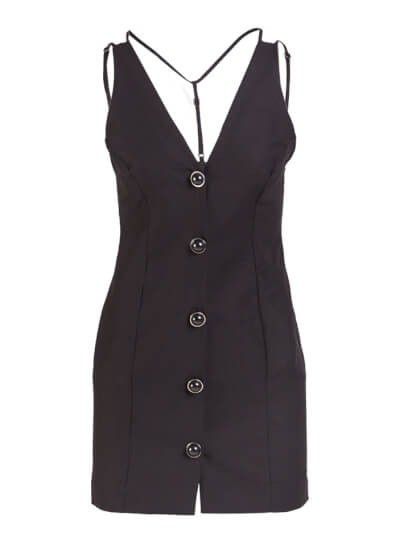 VESTIDO FORUM LINHO - PRETO