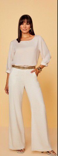 BLUSA RAMO SELVAGEM MANGA 3/4 - NATURAL