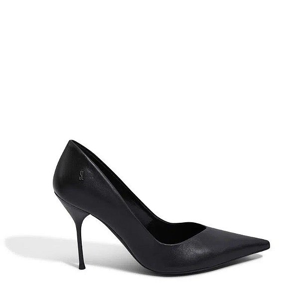 SCARPIN COURO CONFORT - PRETO