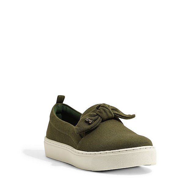 TENIS SANTA LOLLA SLIP ON - VERDE MILITAR