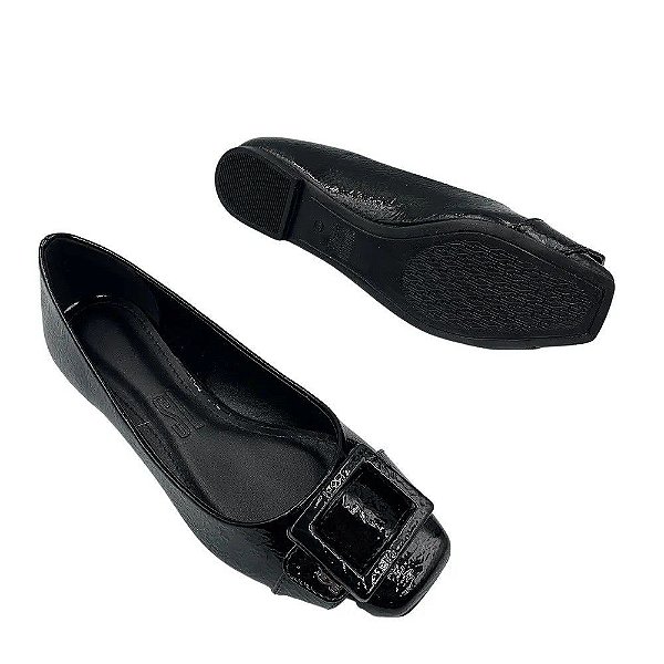 SAPATILHA SANTA LOLLA GLOSSY - PRETO