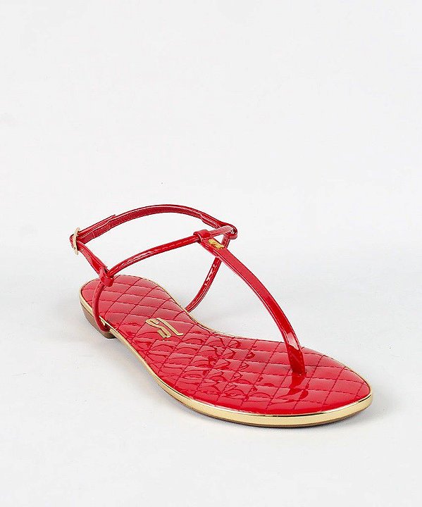 RASTEIRA SANTA LOLLA VERNIZ - VERMELHO