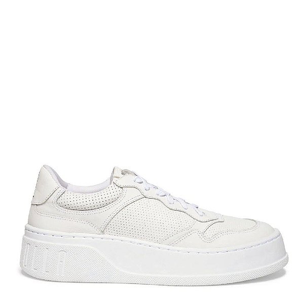 TENIS SANTA LOLLA COURO AMARRACAO- BRANCO