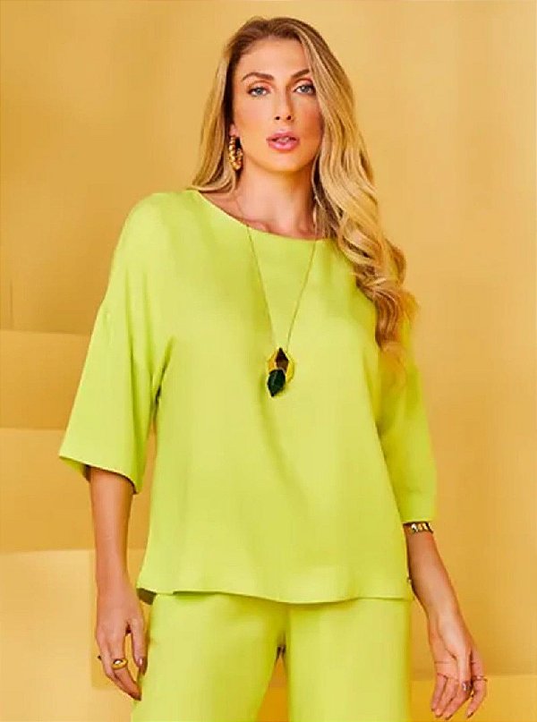 BLUSA RAMO SELVAGEM COM CAVA - LIMA