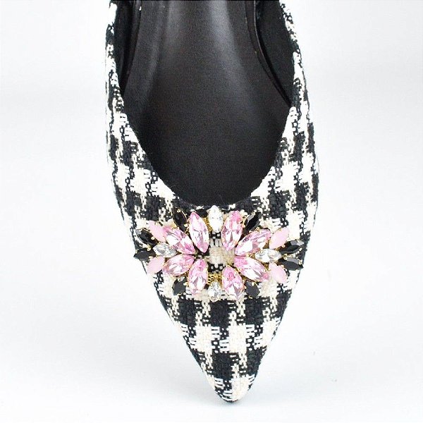 SLINGBACK  JORGE BISCHOFF PIED DE POULE PEDRARIAS