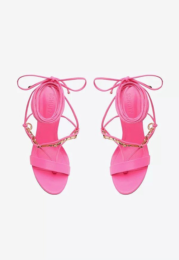 SANDALIA SCHUTZ HANNYA MULTIMATERIAL - PINK