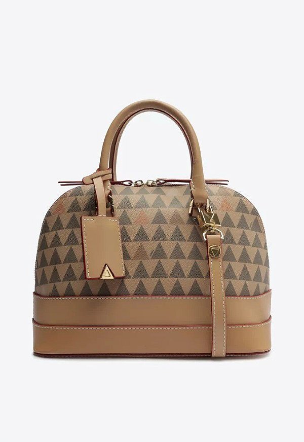 BOLSA SCHUTZ TOTE TIRACOLO GRANDE TRIANGLE - BEGE