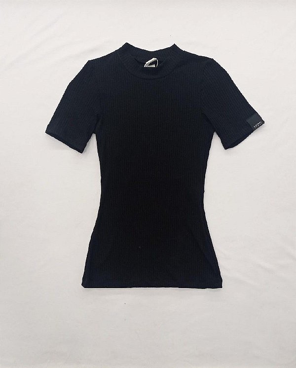 BLUSA COLCCI CANELADA - PRETO