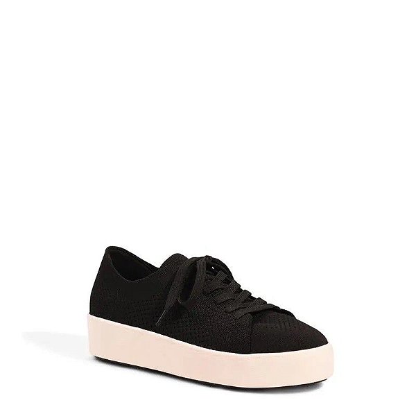 TENIS SANTA LOLLA KNIT FLATFORM - PRETO