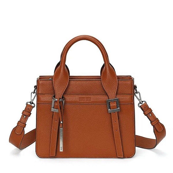 BOLSA SANTA LOLLA TOTE ALCA FINA TRAMADA- CINAMON