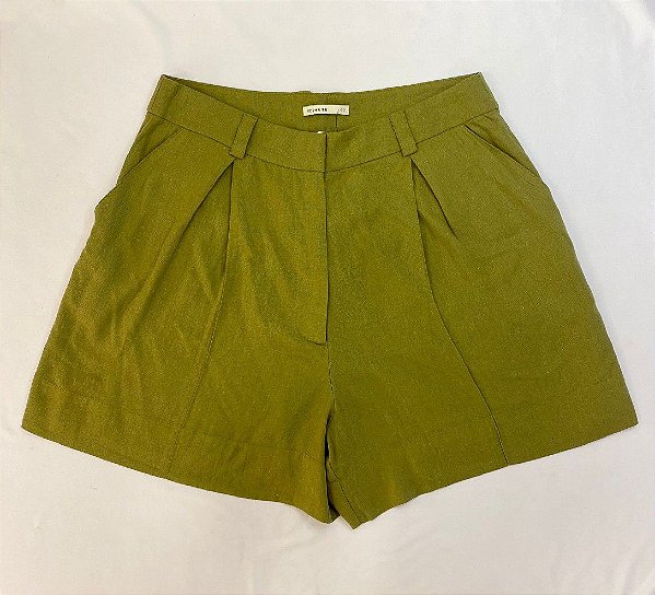 SHORT DRESS TO LINHO ALFAIATARIA PREGAS - VERDE