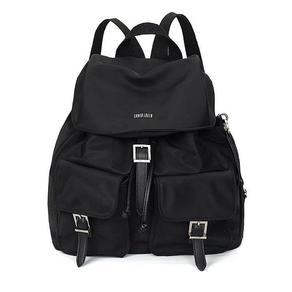 MOCHILA SANTA LOLLA NYLON - PRETO