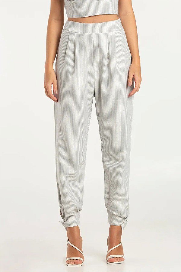CALÇA SLY WEAR SLOUCHY LISTRADA