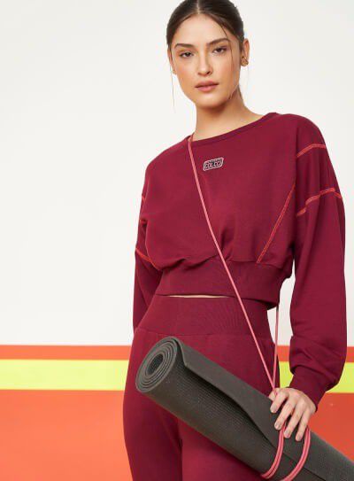 BLUSAO COLCCI MOLETON - BORDO FINE WINE