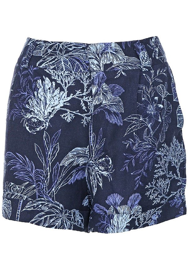 SHORT LINHO DRESS TO IARA - AZUL MARINHO