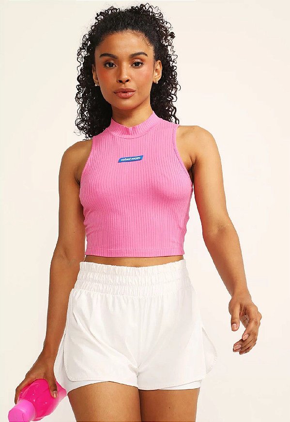 TOP COLCCI CANELADO - ROSA ULTRA ROSE