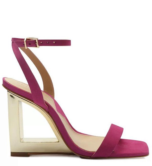 SALTO ALTO ESPELHADA LEXIE CAMURÇA - ROSA