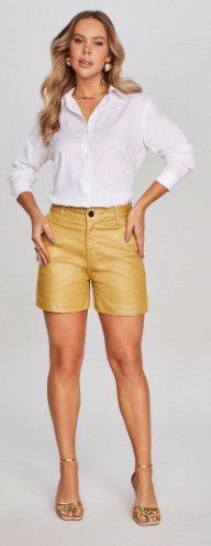 CAMISA RAMO SELVAGEM BASICA DE LINHO - BRANCO