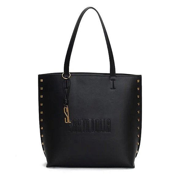 BOLSA SANTA LOLLA SHOPPER ATANADO- PRETO