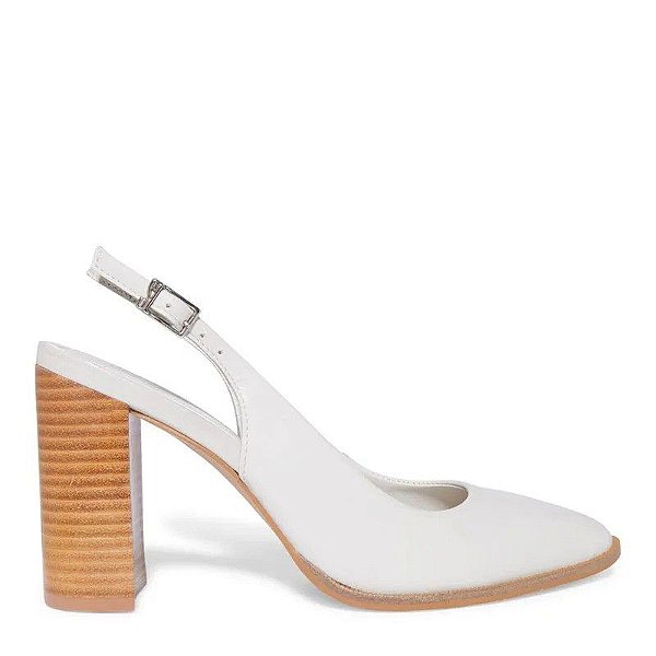 SCARPIN SANTA LOLLA COURO NOBRE SOFT - GELO