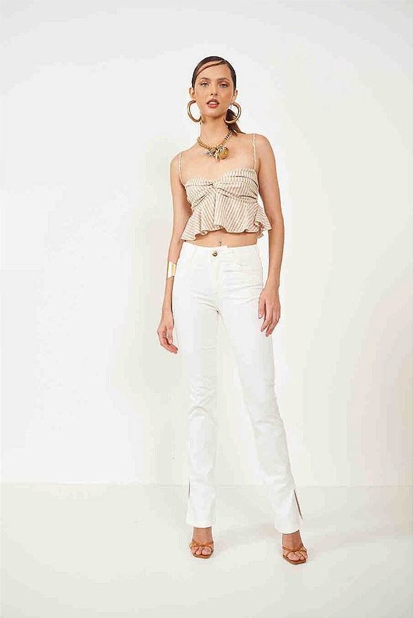 CALÇA COLCCI SARJA BIA - OFF SHELL