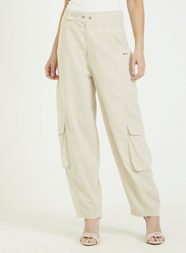 CALÇA FORUM - BEGE ITALIAN