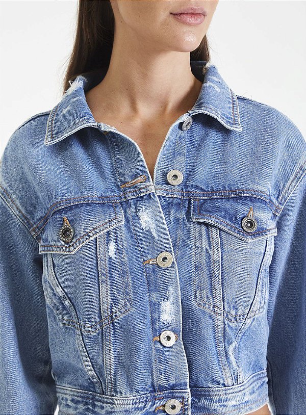 JAQUETA FORUM JEANS - INDIGO