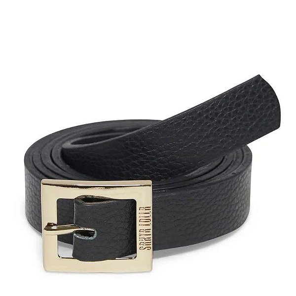 CINTO SANTA LOLLA  COURO FLOATER - PRETO