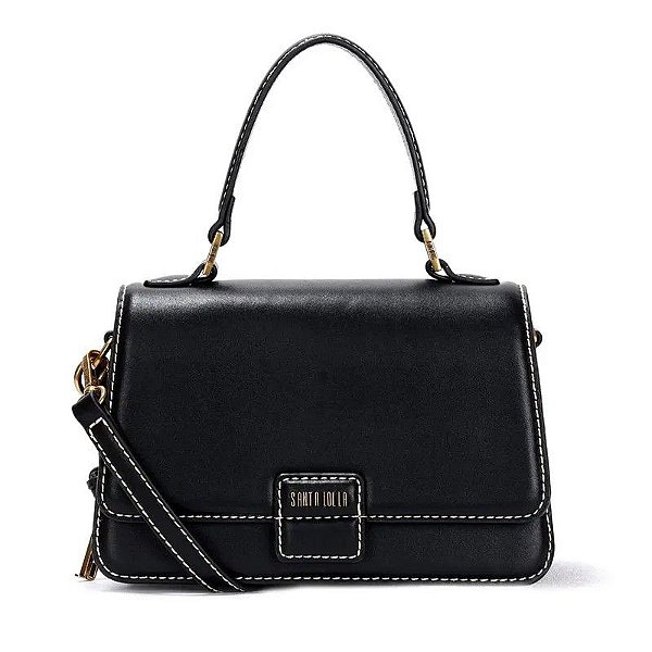 BOLSA SANTA LOLLA ATANADO MEDIA - PRETO