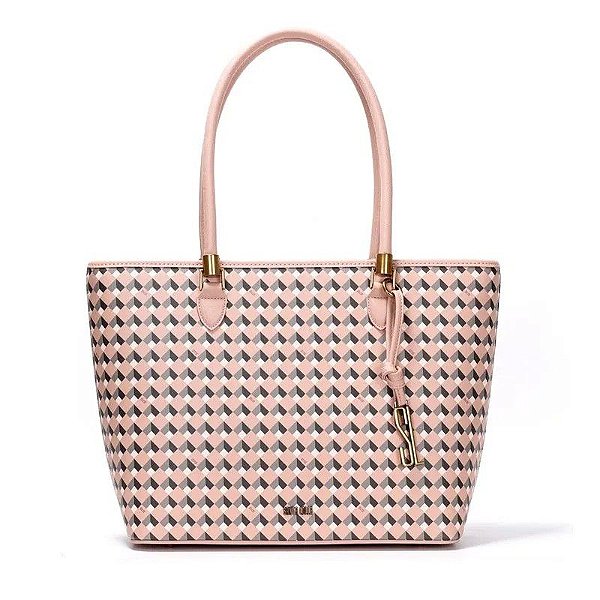 BOLSA SANTA LOLLA SHOPPER RISCO CUBOS GRANDE - BAKED