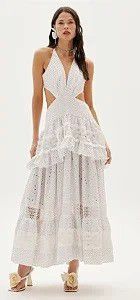 VESTIDO AMARANTE LAISE COM APLICAÇOES - BRANCO