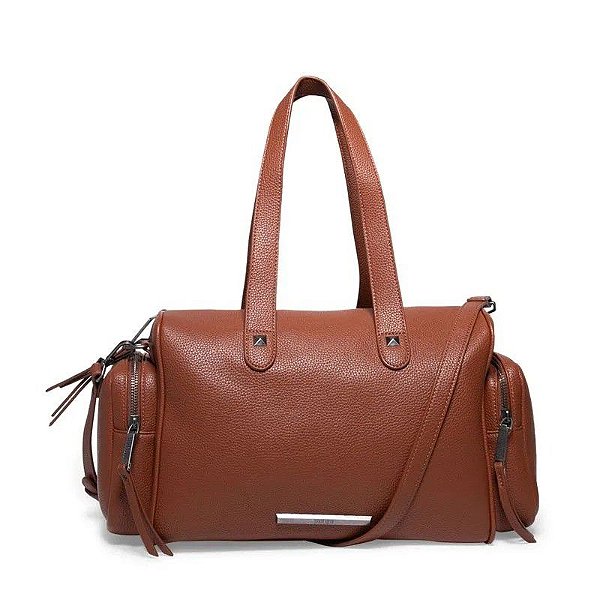 BOLSA MALA SANTA LOLLA  ALÇA TRANSVERSAL REMOVÍVEL - MARROM