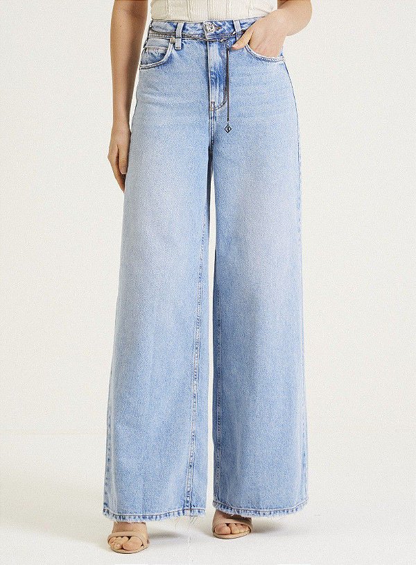 CALÇA FORUM JEANS THAIS COM CINTO - INDIGO