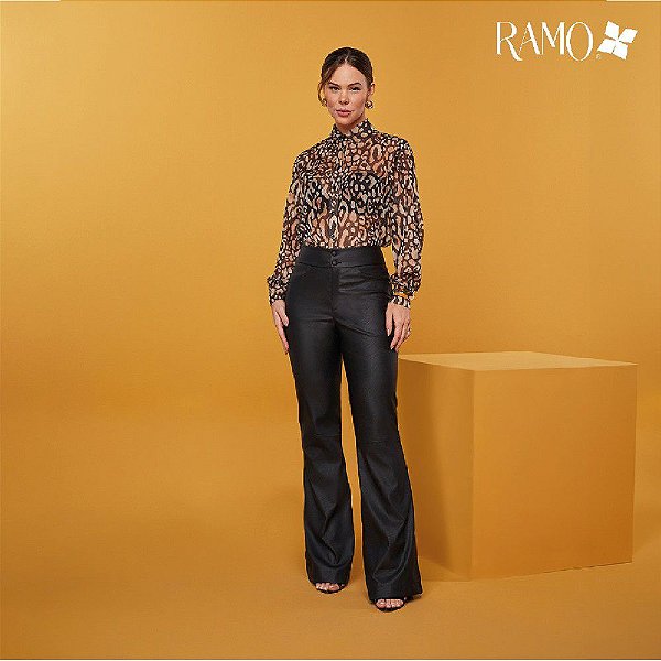 CALÇA RAMO SELVAGEM FLARE -PRETO