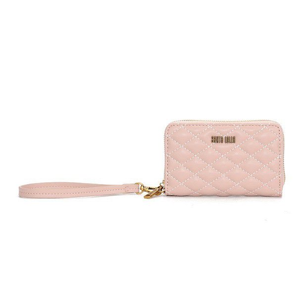 CARTEIRA SANTA LOLLA MATELASSÊ SOFT - DUSTY ROSE