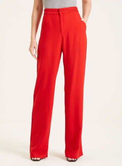 CALÇA FORUM  RETA ALFAIATARIA  - VERMELHO SPARKL
