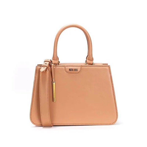 BOLSA SANTA LOLLA TOTE ALÇA REMOVÍVEL MEDIA- DOCE DE LEITE