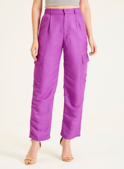 CALCA FORUM LINHO - ROXO CROWN