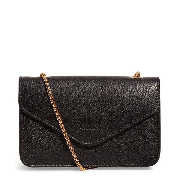 BOLSA SANTA LOLLA  FLOATER ALÇA CORRENTE PEQUENA - PRETO