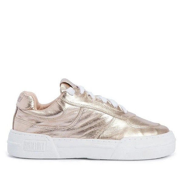TENIS SANTA LOLLA COURO METALIZADO - OURO LIGHT