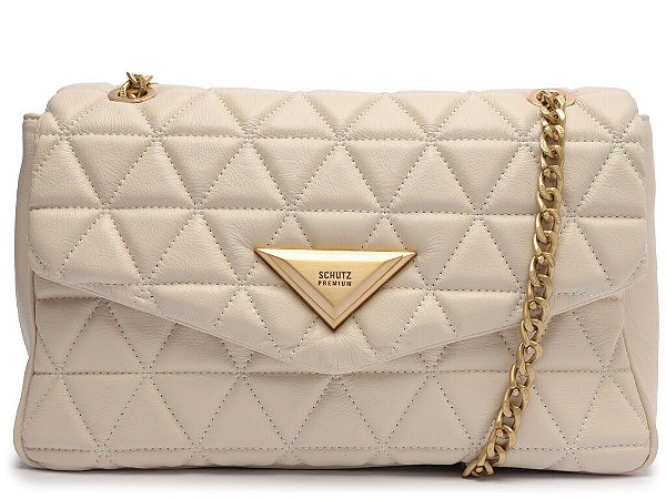 BOLSA SCHUTZ 944 TIRACOLO MATELASSE GRANDE WHITE