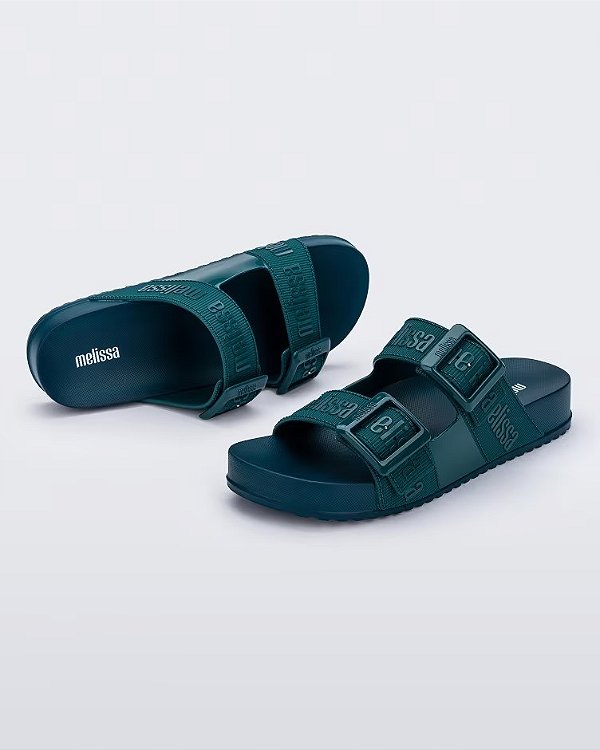 MELISSA COZY SLIDE M-LOVER- AZUL MEDIO