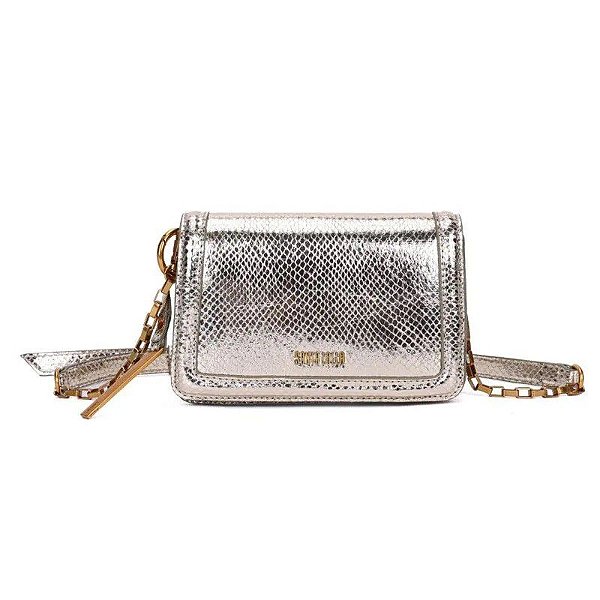 BOLSA SANTA LOLLA MATERIAL METALIZADO OURO