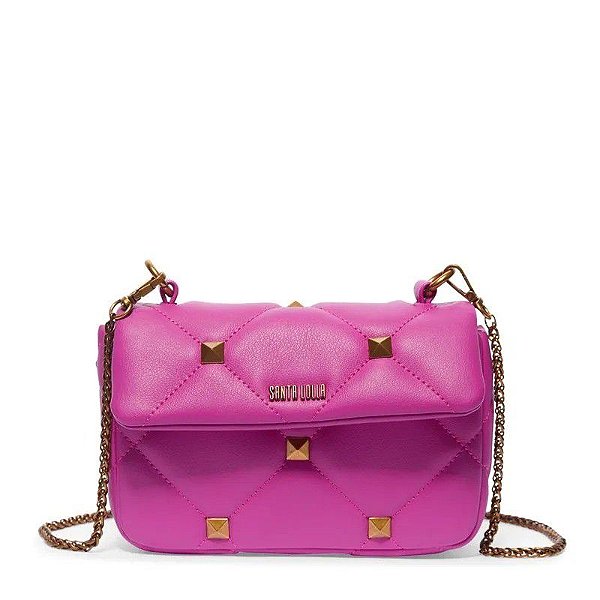 BOLSA PEQUENA TRANSVERSAL SOFT SPIKES PEQUENA - NEW PINK