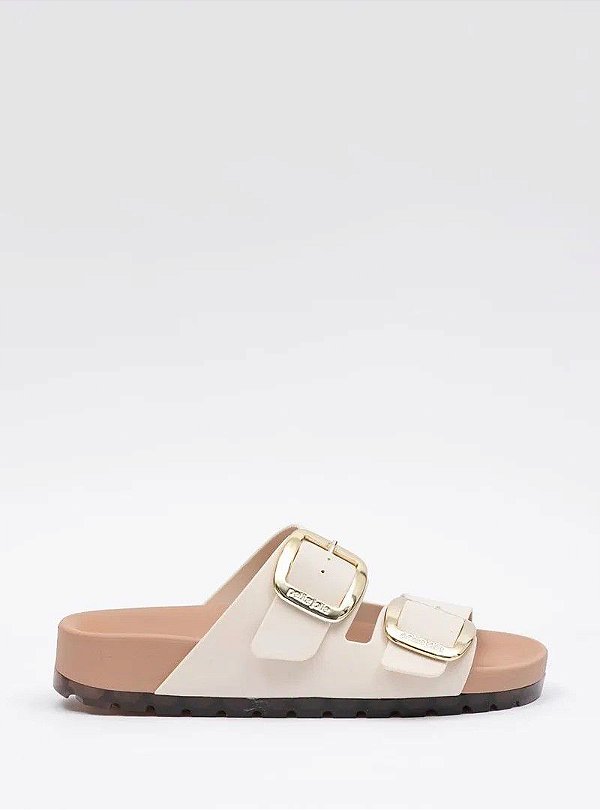CHINELO PETITE JOLIE LOVIN' FLAT - MARFIM/MOCCA
