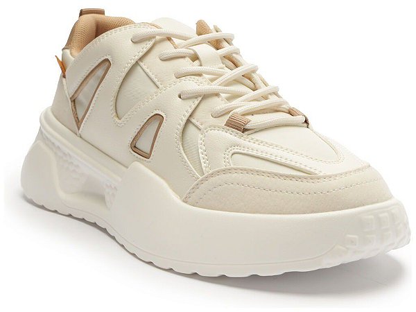 TENIS ANACAPR NYLON - NUDE/BRANCO