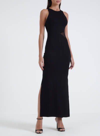 VESTIDO FORUM  DETALHE TULE - PRETO