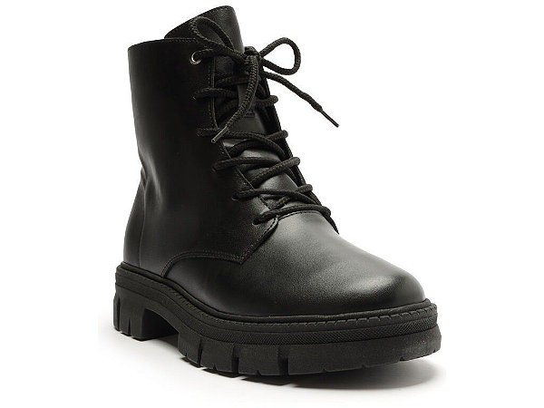 BOTA COTURNO ANACAPRI CANO CURTO TRATORADA LISA - PRETA